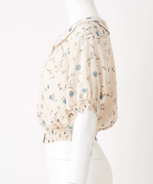 one after another NICE CLAUP（ワンアフターアナザーナイスクラップ）の「丸衿レトロ花柄ブラウス（シャツ/ブラウス・レディース・アイボリー/ブラック/ピンク・FREE）」の22枚目の写真