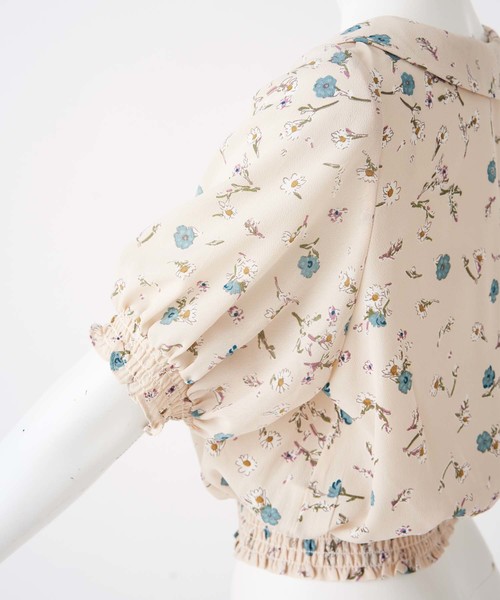 one after another NICE CLAUP（ワンアフターアナザーナイスクラップ）の「丸衿レトロ花柄ブラウス（シャツ/ブラウス・レディース・アイボリー/ブラック/ピンク・FREE）」の21枚目の写真