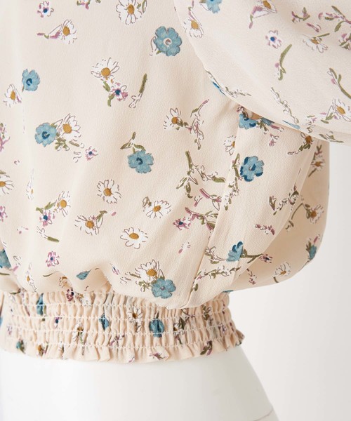 one after another NICE CLAUP（ワンアフターアナザーナイスクラップ）の「丸衿レトロ花柄ブラウス（シャツ/ブラウス・レディース・アイボリー/ブラック/ピンク・FREE）」の20枚目の写真