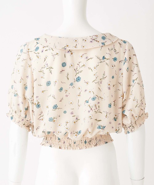 one after another NICE CLAUP（ワンアフターアナザーナイスクラップ）の「丸衿レトロ花柄ブラウス（シャツ/ブラウス・レディース・アイボリー/ブラック/ピンク・FREE）」の19枚目の写真