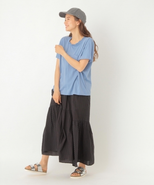 niko and...（ニコアンド）の「ハギハギティアードスカート（スカート・レディース・ホワイト/ブラック/ブルー/グリーン・4/3）」の11枚目の写真