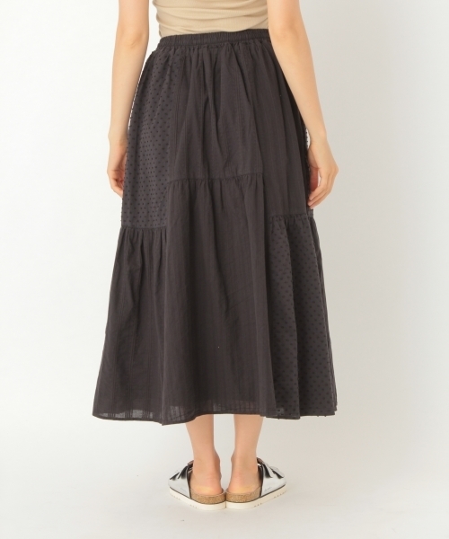 niko and...（ニコアンド）の「ハギハギティアードスカート（スカート・レディース・ホワイト/ブラック/ブルー/グリーン・4/3）」の8枚目の写真