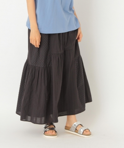 niko and...（ニコアンド）の「ハギハギティアードスカート（スカート・レディース・ホワイト/ブラック/ブルー/グリーン・4/3）」の17枚目の写真