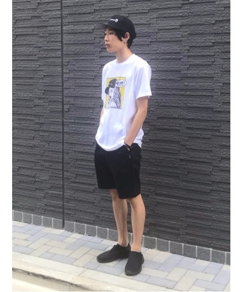 DOUBLE STEAL(ダブルスティール)の「Crying GIRL Tシャツ(Tシャツ/カットソー・メンズ・ホワイト×ブルー/ホワイト×イエロー/ブラック/ホワイト×ピンク・MEDIUM/LARGE/X-LARGE/XX-LARGE)」の12枚目の写真