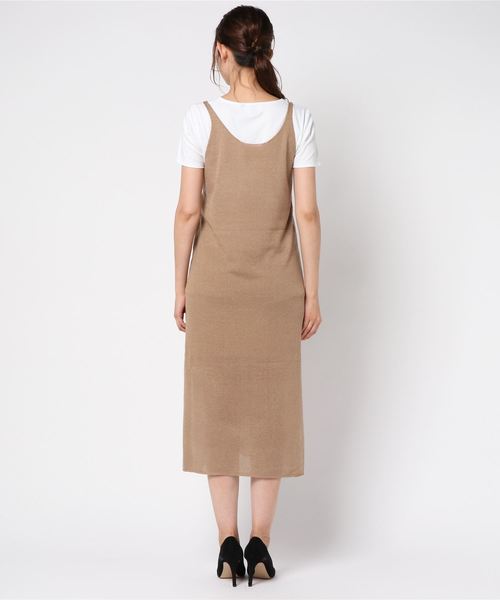 TODAYFUL（トゥデイフル）の「キャミソールニットドレス（ワンピース・レディース・ブラック/ベージュ/パープル・FREE）」の5枚目の写真