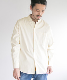 URBAN RESEARCH | LOOSE FIT STAND COLLAR SHIRTS(シャツ/ブラウス)