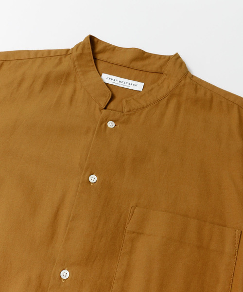 URBAN RESEARCH（アーバンリサーチ）の「LOOSE FIT STAND COLLAR SHIRTS（シャツ/ブラウス・メンズ・オフホワイト/ベージュ系その他/ブルー系その他/キャメル・M/L）」の14枚目の写真