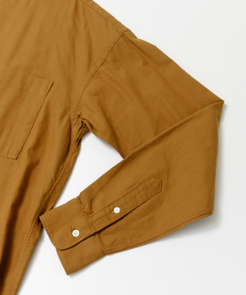 URBAN RESEARCH（アーバンリサーチ）の「LOOSE FIT STAND COLLAR SHIRTS（シャツ/ブラウス・メンズ・オフホワイト/ベージュ系その他/ブルー系その他/キャメル・M/L）」の15枚目の写真