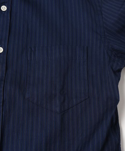 SHIPS（シップス）の「SC: ドビー ロンドンストライプ セミワイドカラー シャツ□（シャツ/ブラウス・メンズ・ホワイト/ライトブルー/ネイビー/ダークネイビー・SMALL/MEDIUM/LARGE/X-LARGE）」の6枚目の写真