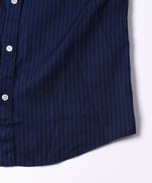 SHIPS（シップス）の「SC: ドビー ロンドンストライプ セミワイドカラー シャツ□（シャツ/ブラウス・メンズ・ホワイト/ライトブルー/ネイビー/ダークネイビー・SMALL/MEDIUM/LARGE/X-LARGE）」の7枚目の写真