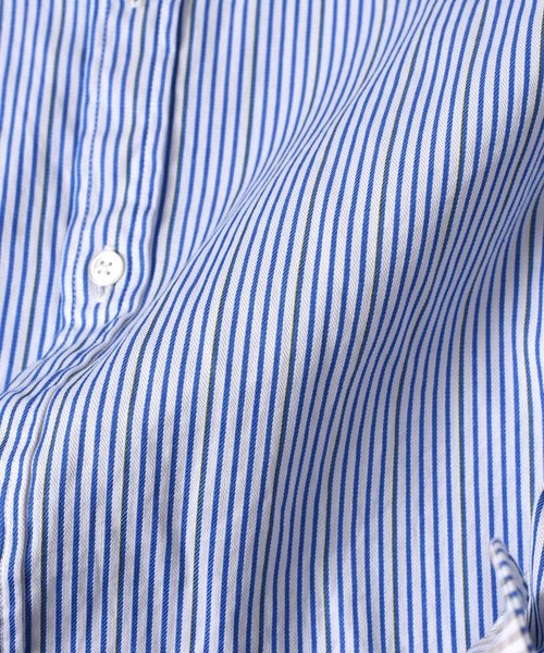 SHIPS（シップス）の「SC: ドビー ロンドンストライプ セミワイドカラー シャツ□（シャツ/ブラウス・メンズ・ホワイト/ライトブルー/ネイビー/ダークネイビー・SMALL/MEDIUM/LARGE/X-LARGE）」の10枚目の写真