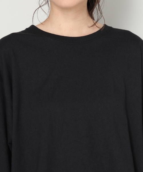 LOWRYS FARM(ローリーズファーム)の「JERZEESリメイクショートT 808661(Tシャツ/カットソー・レディース・ブラック/グレー/オフホワイト/イエロー・FREE)」の12枚目の写真