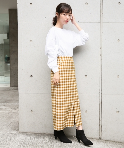 LOWRYS FARM(ローリーズファーム)の「JERZEESリメイクショートT 808661(Tシャツ/カットソー・レディース・ブラック/グレー/オフホワイト/イエロー・FREE)」の7枚目の写真