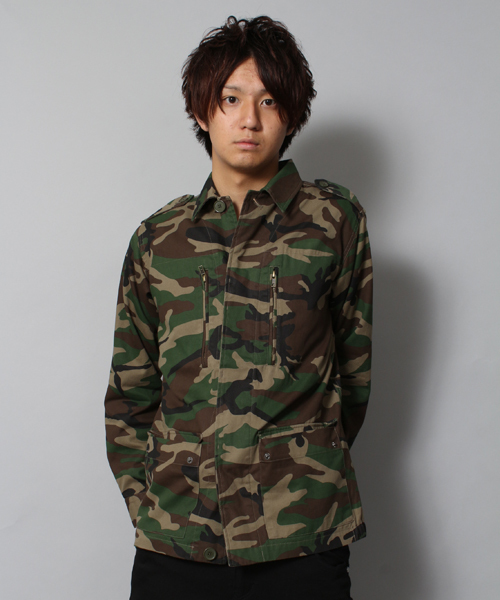 WEGO(ウィゴー)の「WEGO/F-2ジャケット(ミリタリージャケット・メンズ・カーキ/その他1・MEDIUM/LARGE)」の1枚目の写真