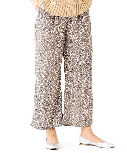 flower（フラワー）の「クラシックフラワーパンツ（その他パンツ・レディース・ブラウン/アイボリー・FREE）」の9枚目の写真