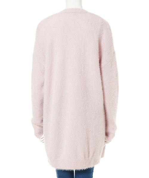 fifth（フィフス）の「シャギーロングカーディガン（カーディガン/ボレロ・レディース・ホワイト/ラベンダー/グレー・MEDIUM）」の8枚目の写真