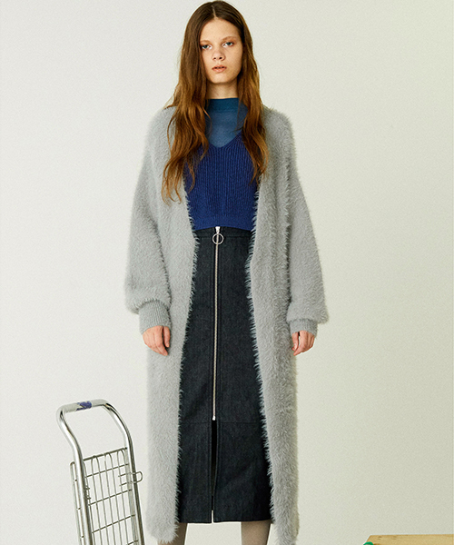 Palinka パリンカ の シャギーロングカーディガン カーディガン ボレロ Wear
