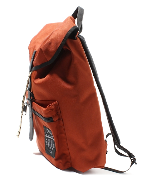 coen（コーエン）の「ナイロンデイパック（バックパック/リュック・メンズ・ブラック/オレンジ・フリー）」の3枚目の写真