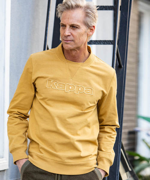 Kappa（カッパ）の「Kappa(カッパ)OMINIロゴ 3D刺繍ロゴプルオーバー（パーカー・メンズ・ホワイト/ブラック/グリーン/ネイビー/マスタード・SMALL/MEDIUM/LARGE）」の5枚目の写真