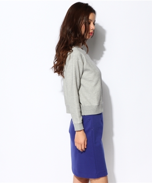 ROSE BUD（ローズバッド）の「LCTT-14103 C/N L/S P/O（スウェット・レディース・イエロー/ネイビー/グレー・ONE SIZE）」の10枚目の写真