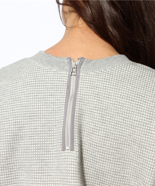 ROSE BUD（ローズバッド）の「LCTT-14103 C/N L/S P/O（スウェット・レディース・イエロー/ネイビー/グレー・ONE SIZE）」の6枚目の写真