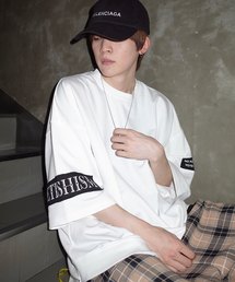 【ビッグシルエット】INLAY JERZY 230G PATCH SWEAT SS/インレイジャージー パッチスウェット半袖