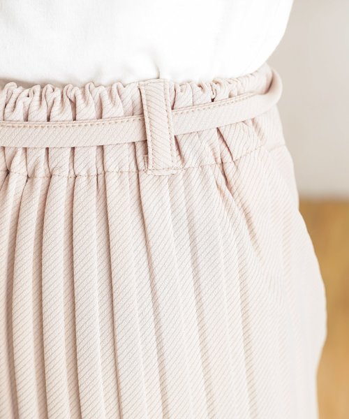 natural couture(ナチュラルクチュール)の「太プリーツリブカットパンツ(その他パンツ・レディース・ブラック/カーキ/モカ/ライトベージュ・FREE)」の16枚目の写真