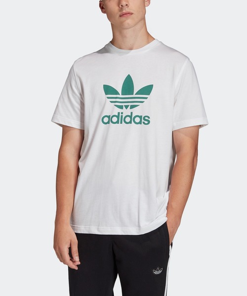 adidas Originals（アディダスオリジナルス）の「adidas Originals/アディダス オリジナルス TREFOIL TEE/トレフォイル Tシャツ（Tシャツ/カットソー・メンズ・ホワイト/ブラック/ネイビー/ホワイト×グリーン/ホワイト×イエロー・S/M/L/XL）」の3枚目の写真