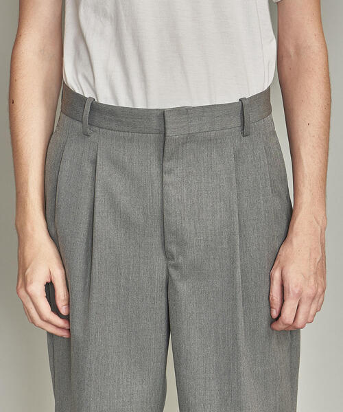 BEAUTY&YOUTH UNITED ARROWS(ビューティーアンドユースユナイテッドアローズ)の「BY TW サージ 2P ビッグシルエット パンツ(その他パンツ・メンズ・ブラック/グレー・S/M/L/XL)」の14枚目の写真