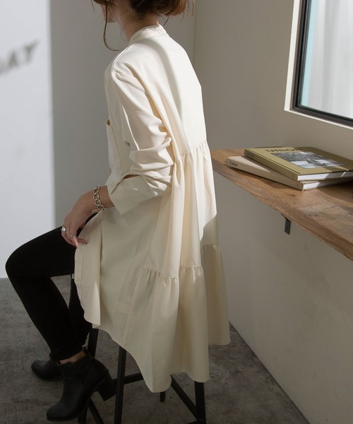 セール バックティアードシャツワンピース ワンピース Rectangle レクタングル のファッション通販 Zozotown