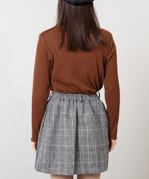 WEGO（ウィゴー）の「WEGO/【セットアップ対応商品】起毛チェックラップミニスカート（スカート・レディース・ブラウン系その他2/グレー系その他2・FREE）」の11枚目の写真