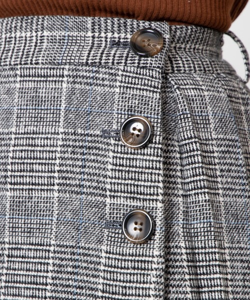 WEGO（ウィゴー）の「WEGO/【セットアップ対応商品】起毛チェックラップミニスカート（スカート・レディース・ブラウン系その他2/グレー系その他2・FREE）」の12枚目の写真