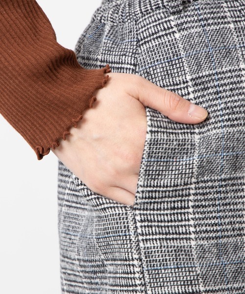 WEGO（ウィゴー）の「WEGO/【セットアップ対応商品】起毛チェックラップミニスカート（スカート・レディース・ブラウン系その他2/グレー系その他2・FREE）」の13枚目の写真