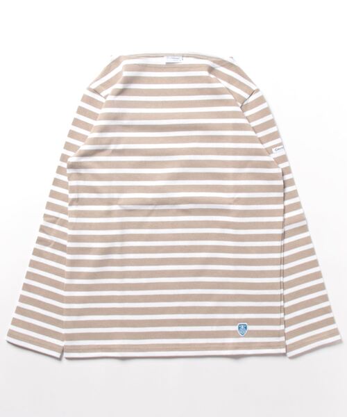 ORCIVAL(オーシバル)の「B211 COTTON LOURD Basque Shirt ボートネック コットンロード フレンチバスクシャツ(Tシャツ/カットソー・レディース・ホワイト/グレイッシュベージュ/ネイビー/キナリ/ブラック/ダークブラウン/ダークグレー/パープル系その他2/ベージュ系その他4/ネイビー系/ベージュ系その他5/ブラウン系その他/グレー系その他/パープル系その他/ベージュ系その他2/ブラック系その他/グレー系その他2/ベージュ系その他6/ベージュ系その他3/ベージュ系/グレー/アイボリー系1/アイボリー系2/ホワイト系その他/ブラウン系その他2/アイボリー系5/アイボリー系4/ベージュ系その他7/アイボリー系3/ホワイト系その他3/ホワイト系1/ホワイト系その他5/ホワイト系2/ホワイト系その他2/ホワイト系その他7/ホワイト系その他6/ホワイト系その他4/グリーン系その他/ダークブラウン系1/ブラック系その他2/ブルー系その他/グレー系その他3/ホワイト系4/ベージュ系1/ホワイト系3/ブルー系その他2・4/5/6/1/2/3/0/7/8)」の6枚目の写真