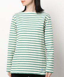 B211 COTTON LOURD Basque Shirt ボートネック コットンロード フレンチバスクシャツ