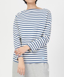 B211 COTTON LOURD Basque Shirt ボートネック コットンロード フレンチバスクシャツ