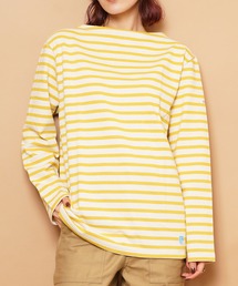 B211 COTTON LOURD Basque Shirt ボートネック コットンロード フレンチバスクシャツ