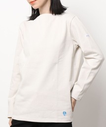 B211 COTTON LOURD Basque Shirt ボートネック コットンロード フレンチバスクシャツ