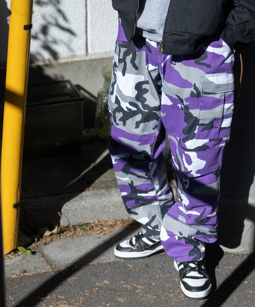 迷彩 カーゴパンツ MEDIUM REGULAR 紫 派手 ミリタリー アメカジ