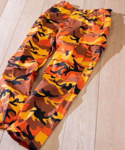 ROTHCO（ロスコ）の「【22】〔ROTHCO/ロスコ〕  無地&迷彩カーゴパンツ（カーゴパンツ・メンズ・カモフラージュ/グリーン系カモフラージュ/オリーブ/その他/ブラウン/バイオレット/ウッドランド/ブラック/グレー/レッド/ピンク/グレー系カモフラージュ/デザートカモ/スカイブルー/イエロー/オレンジ/グレー系その他/ベージュ系その他/サンドベージュ・MEDIUM/LARGE/X-LARGE）」の14枚目の写真