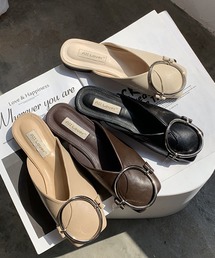 【c.u.l】リングバックル スクエアスリッポン chs27