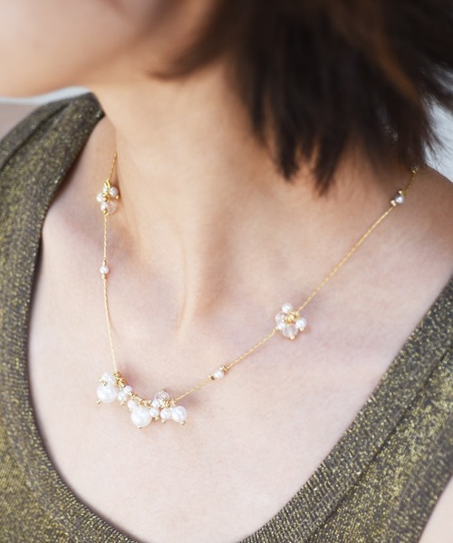 キラキラパールネックレス ネックレス Ma Chere Cosette マシェールコゼット のファッション通販 Zozotown