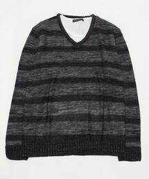 ONE DAY KMC （ワンデイケーエムシー）の「■Bling Leads■ボーダーニット＆ ロングTシャツ　アンサンブルセット（アンサンブル）」