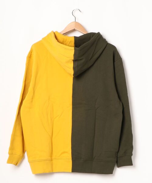 TRAP/U （トラップユー）の「《TRAP/U》シンメトリー配色裏毛プルパーカ（Tシャツ/カットソー・レディース・ベージュ/オフホワイト/カーキ・MEDIUM/LARGE）」の7枚目の写真