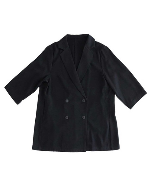 antiqua（アンティカ）の「カラージャケット（テーラードジャケット・レディース・ブラック/ホワイト系その他/ブラウン系その他/グリーン系その他/ブルー系その他/グレイッシュベージュ・FREE）」の19枚目の写真