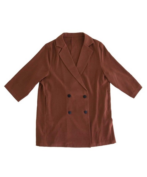 antiqua（アンティカ）の「カラージャケット（テーラードジャケット・レディース・ブラック/ホワイト系その他/ブラウン系その他/グリーン系その他/ブルー系その他/グレイッシュベージュ・FREE）」の18枚目の写真