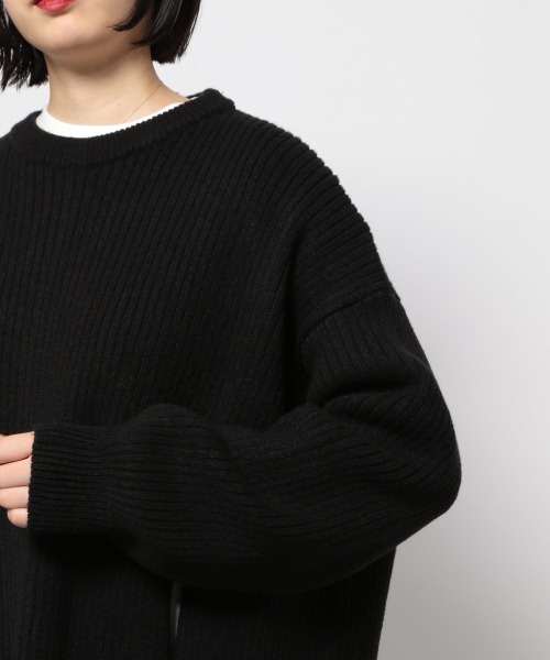 PAGEBOY（ページボーイ）の「フロントスリットプルオーバー（ニット/セーター・レディース・アクア/ブラック/オフホワイト・FREE）」の16枚目の写真