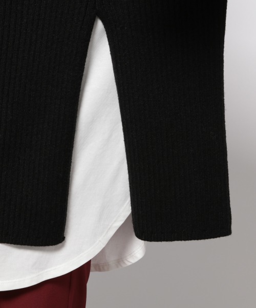 PAGEBOY（ページボーイ）の「フロントスリットプルオーバー（ニット/セーター・レディース・アクア/ブラック/オフホワイト・FREE）」の17枚目の写真