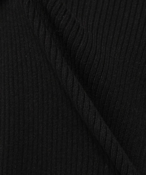 PAGEBOY（ページボーイ）の「フロントスリットプルオーバー（ニット/セーター・レディース・アクア/ブラック/オフホワイト・FREE）」の4枚目の写真
