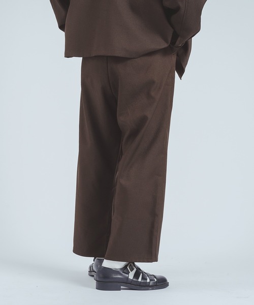 epnok（エプノック）の「ツイル1タックワイドパンツ/スラックス(SET UP)（その他パンツ・メンズ・ダークブラウン/ダークグレー/ブラック・LARGE/MEDIUM）」の5枚目の写真